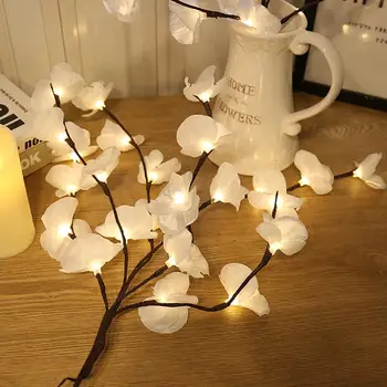 Phalaenopsis Pobočky Svetlá Vianočné Osvetlenie Šťastné A Veselé Vianoce, Výzdoba Pre Domáce Vianočné Ozdoby 2020 Firmware Nový Rok Dekor 2021 Darček