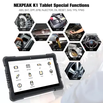 NEXPEAK K1 Pro OBD2 Auto Diagnostický Scanner Tool for Auto ABS, Airbag Olej EPB DPF Reset Obd 2 Bluetooth Všetky Systémové Auto Diagnostika