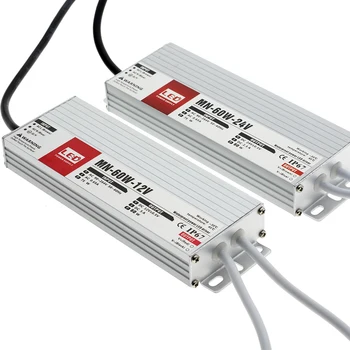 Vodotesný IP67 Prepínanie Napájania 12V 24V LED Driver 10W 20W 30W 60W 100W 300W 200W Osvetlenie Transformátory pre Vonkajšie Svetlo