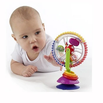 Funny baby troch farieb otáča mlyn hračky pre novorodencov dieťa vzdelávacie hračky dieťa vzdelávacie hračky 0~12 mesiacov