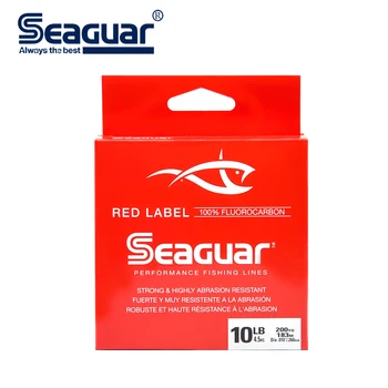 Seaguar Red Label Fluorokarbón vlasec 6 LB-12 LB Fluorokarbón Test Uhlíkových Vlákien Monofil Kapor Drôt Leader Line