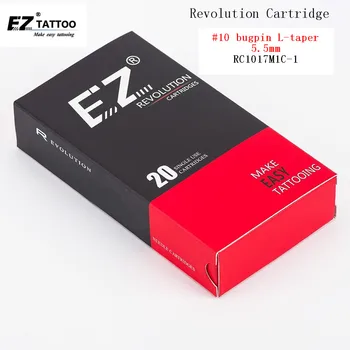 RC1017M1C-1 EZ Nové Revolúcie Tetovanie Ihiel Cartridge Zakrivené /Round Magnum(CM/RM) pre Tetovanie stroje a rukoväte 20 ks /box