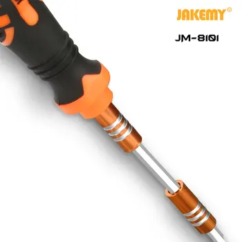 JAKEMY JM-8100 32 V 1 Vysoko Kvalitné Presné Skrutkovač Tool Kit s Nastaviteľným Ratchet Rukoväť a Kliešte pre Elektroniku