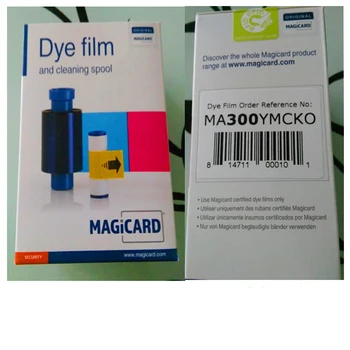 MA300 ymcko 5 panel farba farba filmovom páse s nástrojmi 300 výtlačkov pre Magicard Enduro Rio Pro kartu tlačiarne