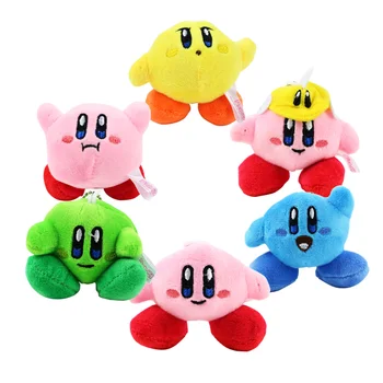 7 cm 20pcs/veľa 6styles Kirby Hviezda plyšové bábiky hračky roztomilý kirby keychain bavlnené oblečenie pre bábiku mäkké, vypchaté pre deti narodeninám