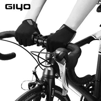 GIYO S-05 Dotykový displej Non-slip Plný Prst Cyklistické Bicykli Cyklistické Rukavice Prstové Pre Gym Fitness Beží Turistika Kempovanie Racing