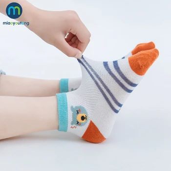 5 Párov/Veľa Novorodenca Krátke Chlapčeka Ponožky Jar Leto Oka Tenké Baby Ponožky Pre Dievčatá Bavlnené Ponožky Pre Deti Detský Miaoyoutong