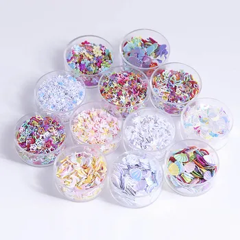 Nail Art Stickers DIY Nail Decals Adhesive Sliders Colorful Flowers Heart Glitter Tips Transfer Decals Foils Wraps Decorations