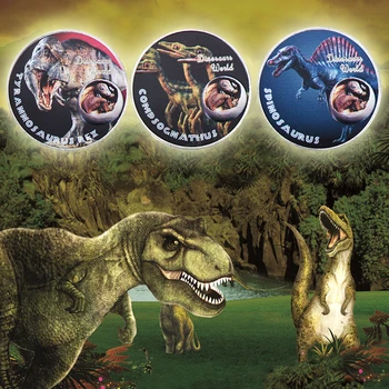 10pcs Dinosaur World Strieborné Mince Nastaviť Zberateľskú 999.9 Strieborné Pozlátené Kovové Mince Umenie Ornament spomienkovú Dary