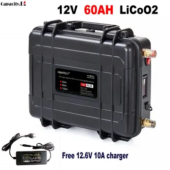 12V60AH lítiové batérie nabíjateľné high-capacity záväzné príspevky sú používané pre Outdoor camping núdzové napájanie