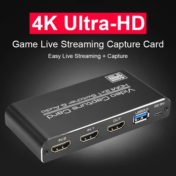 HD 1080P 4K HDMI Video Capture Kariet HDMI USB 2.0 Video Capture Dosková Hra Záznam Live Streamingové Vysielanie Miestnej Slučky Sa