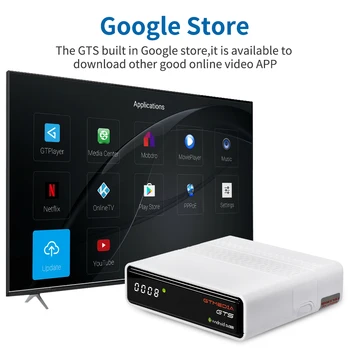 Multi Funkcia Android 6.0 s DVB-S2 GTMEDIA GTS Postavený v Google store 2.4 G wifi, BT 4.0 ryža použitie Najlepšie satelitná TV Box