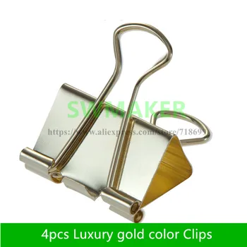 15 mm/19 mm/25 mm/32 mm/41mm/51mm Luxusná zlatá farba Klipy pre Heatbeds Foldback Buldog Sklo Posteľ Klip pre DIY Reprap 3D Tlačiarne