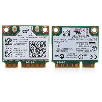Dual band 300M Intel 6205 Bezdrôtový Wifi karty Mini PCI-E Wlan Card pre HP 8570W 8470W