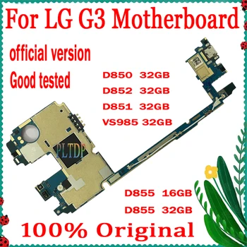 Pôvodný pre LG G3 D855 D850 D851 D852 VS985 doske 16gb/32gb Odomknutý Pre LG G3 vymeniť základnú dosku S OS Android