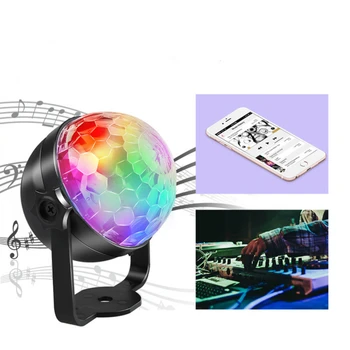 Hengfuntong-elec Strany Svetlá,Disco Svetlo Disco Ball LED RGB Strobe Lights s Diaľkovým ovládaním pre Bar Club Party DJ, Karaoke St