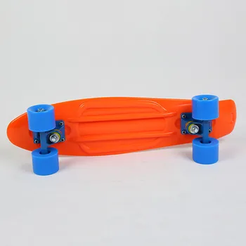 Nové Plastové Mini Cruiser Skateboard Dlhé Dosky Retro Skate Longboard Vytlačený detský skúter Náhodné koleso farieb