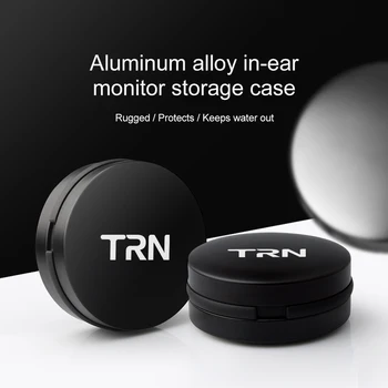 TRN Slúchadlá Metal Box Prispôsobiteľné logo High-end Slúchadlá Úložný box Anti-tlak Prenosné Slúchadlo Taška pre TRN ST1 VX M10