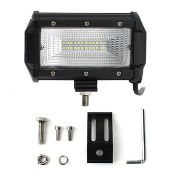1pcs 72W LED Pracovné Svetlá 12V Svetlo Bar 5 Palcový 4D LED Lampa pre Auto Hmlové Svetlá pre Traktor, Loď, Auto, Vozidlo SUV ATV Motocykel