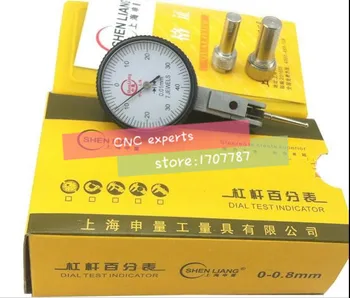 Dial indikátor 0-0.8 mm presnosťou 0.01 mm pákový mikrometer dial test rozchod reloj comparador