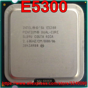 Pôvodné CPU Intel Pentium Procesor E5300 2.60 GHz/2M/800 mhz Dual-Core, Socket 775 doprava zadarmo rýchle lode von