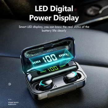 LED Bezdrôtové Bluetooth Slúchadlá Športové Vodotesné Slúchadlá 2000mAh Plnenie Box Slúchadlá TWS Slúchadlá Slúchadlá S Mikrofónom