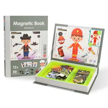 3D Puzzle Skladačka Tvorivé Montáž Vzdelávacie Inteligentné Magnetické Knihy Brain Training Hra Vzdelávacie Hračky pre Deti,