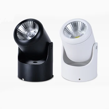 360 Stupňov Otočná LED Stropné Svietidlo Bodové Svetlo Downlight Povrchovú montáž 10W 15W Nastaviteľné Rotujúce vnútorné steny Svetlo