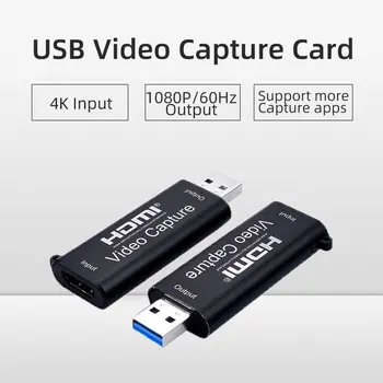 AOEYOO HDMI Video Capture Hre Card-karta live streaming Videokamera-Nahrávanie OBS 1080P USB 2.0 pre PS4 Kamera DVD Záznamu-Box