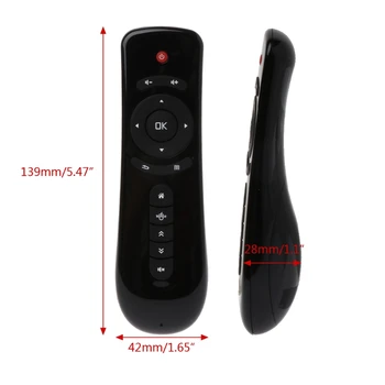 2,4 GHz Bezdrôtové Diaľkové Ovládanie Lietať Vzduchom Myši T2 3D Gyro Zmysel Pohybu Stick Pre 3D Hry Android TV, PC, TV, Smart TV TV Box