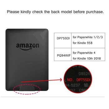 Ultra Slim Smart Magnetické PU Kožené Ochranné Shell Smart Case pre Kindle Paperwhite 4 Folio Kryt Pre Kindle Paperwhite 1/2/3