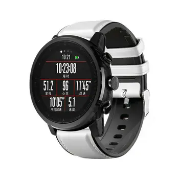 Vysoká Kvalita TPU + Kožené Watchband potítka na Počesť Magic/Pre Huawei Sledovať GT Náramok na Zápästie pre Huami Amazfit GTR 47MM