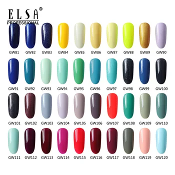 Elsa 15ml Nail Gél 4 farebný gél s base stierka nail art gel nastaviť 120 farbu je možné vybrať, Nail Art, Manikúra Gél Lak