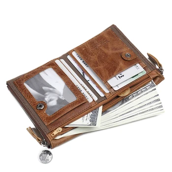 Značka Peňaženky mužov, mužov, kožené peňaženky, kabelky krátke muž spojka kožené peňaženky, pánske peniaze taška zárukou kvality