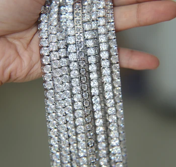 5mm cubic zirconia vysoko kvalitné ženy muži šperky 19 cm 21 cm svadobný dar pár tenis kolík CZ bling náramok ľadový out štýl