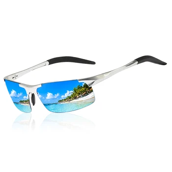 Luxury Driving Polarizované slnečné Okuliare pre Mužov Hliníkový Rám, Športové Slnečné Okuliare Okuliare UV400 Anti-Glare Okuliare s Darčekový Balíček