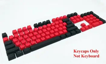 104 Tlačidiel Červená-Čierna PBT Podsvietený Keycap Doubleshot Keycaps ANSI Rozloženie OEM Profil pre Cherry MX Mechanické Herné Klávesnice