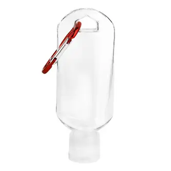 10Pcs/veľa 50ml Cestovné Plastové Jasné Keychain Fľaše Naplniteľné Cestovné Nádoby Prázdne Fľaše Parfum Malé Sanitizer Fľašu