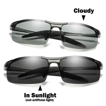 NALOAIN Photochromic Polarizované slnečné Okuliare, Šošovky, UV400 Hliníka, Horčíka Rám Jazdy Okuliare Pre Mužov Rybárske Vysokej Kvality