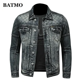 BATMO 2021 nový príchod jari vysoko kvalitnej bavlny džínsové bundy kabát mužov,bežné bundy,plus-veľkosť M-5XL,H06203
