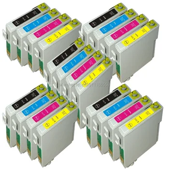20x vysoko kvalitné,Kompatibilné atramentové kazety T0711~T0714(5BK,5C,5M,5Y) pre Epson Stylus DX4400 / D120 / DX7450 / DX8450 / DX8400
