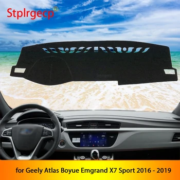 Pre Geely Atlas Boyue Emgrand X7 Šport 2016 2017 2018 2019 Anti-Slip Mat Panel Kryt Pad Slnečník Dashmat Auto Príslušenstvo