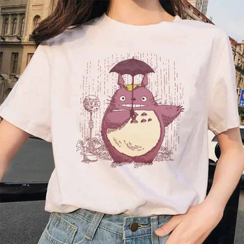 Totoro Odvážneho Preč Štúdio Ghibli femme t shirt Japonských žien ulzzang tričko Anime Hayao Miyazaki žena t-shirt harajuku 90. rokov