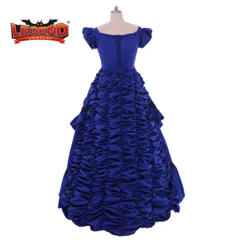Modrá Gotický Viktoriánskej Šaty Rozhovor s Upír Claudia zhonu šaty šaty Cosplay kostým, šaty