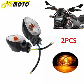 Pár Motocykel smerovku Svetlo E4 Známky 12V Žiarovky, Svetlá Blikajúce Indikátor Lampy Honda Grom MSX 125 2017 2018 2019 2020