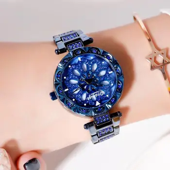 Ženy hodinky top luxusné Módne Dámy MIYOTA kremeňa náramkové hodinky z Nerezovej Ocele Kapela Šaty nepremokavé Reloj Mujer