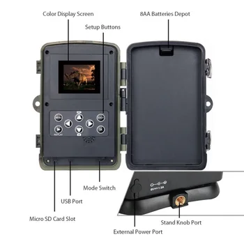 HC-801G 3G Lov Fotoaparát, 16 MP Chodník Fotoaparát SMS/MMS/SMTP IP66 Foto Pasce 0.3 s Spúšť Času Fotoaparát Pasce Wild Kamery