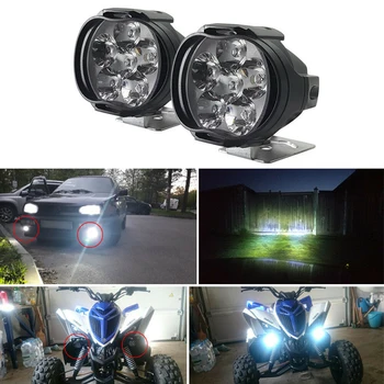 2 Ks Auto, Motocykel Vodotesný LED Vonkajšie Svetlá Hmlové Svetlo predné svetlo na Čítanie predné svetlo biele svetlo
