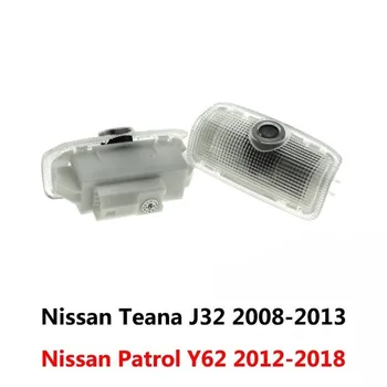 2X LED Dvere Auta Svetlo Ghost Projektor Logo Svetlá Na Nissan Teana J31 J32 J33 Altima L-31 L32 L33 L34 Murano Z50 Z51 Hliadky Y62