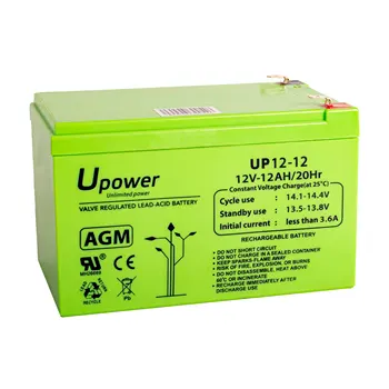 U-Power UP12-12 batéria 12V 12Ah viesť AGM nabíjateľná ideálny pre elektrické skútre, UPS, bezpečnostné systémy a alarmy